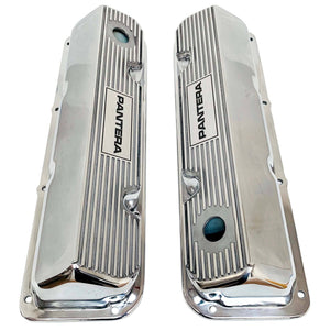 ansen custom engraving, de tomaso pantera, ford 351 cleveland, polished, top view
