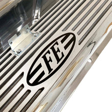 Load image into Gallery viewer, ansen valve covers, ford fe, laser engraved, polished, close up view