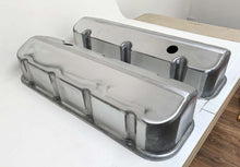 Load image into Gallery viewer, ansen custom engraving, big block chevy valve covers, raw unfinished, side profile view