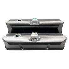 Load image into Gallery viewer, Ford FE 390 Valve Covers Tall - POWERED BY 390 CUBIC INCHES - Style 2 - Black