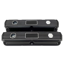 Load image into Gallery viewer, Mopar Performance 273, 318, 340, 360 Valve Covers Finned - Black